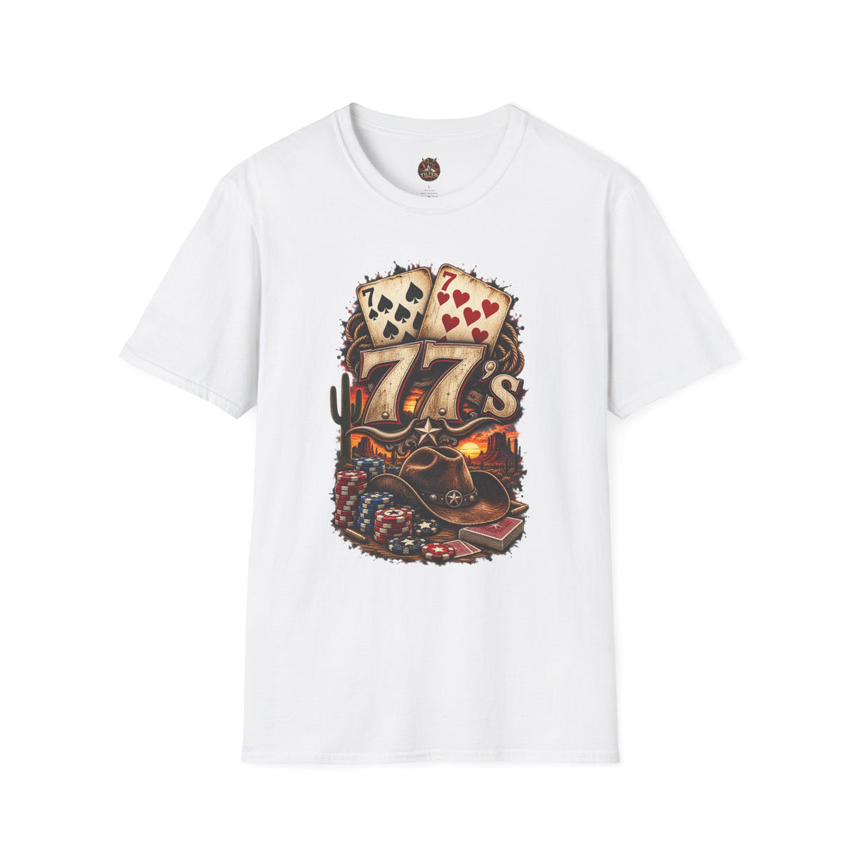 Lucky 7s — Vintage Poker Cards Tee
