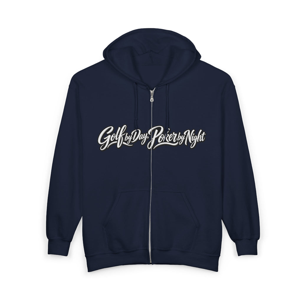 Golf by Day, Poker by Night Zip Hoodie – Golf & Poker Graphic