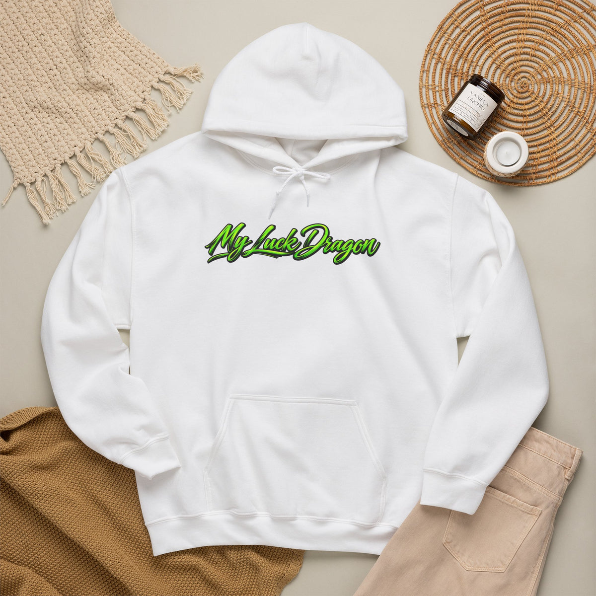 “Acey Duecy” Graphic Green Dragon Poker Pullover