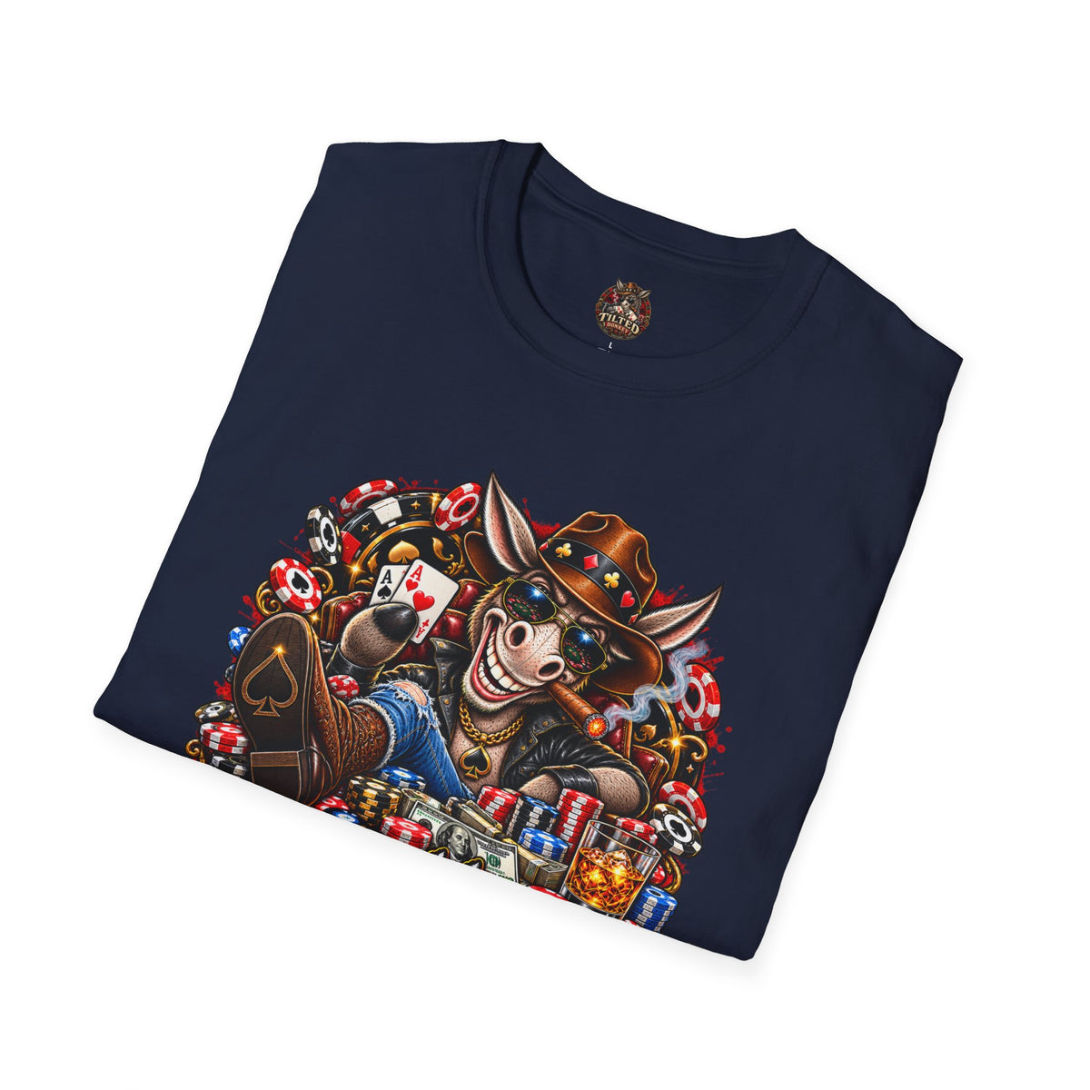 "Good Hands Make Good Stories" Poker Donkey Graphic Tee