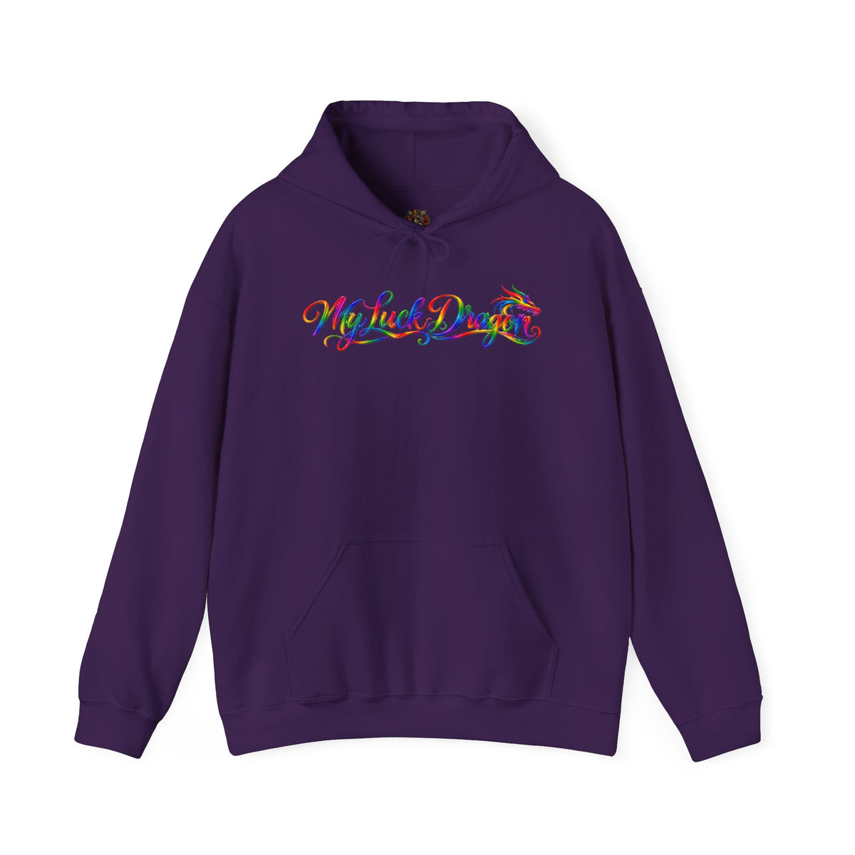My Lucky Dragon Hoodie — Cute Blue Dragon Poker Graphic