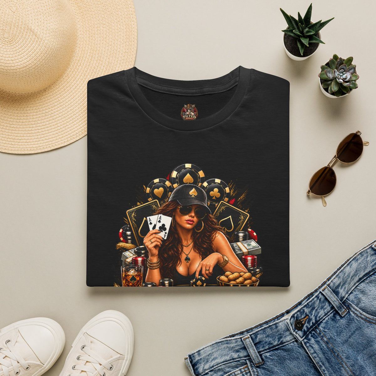 Poker Babe Tee – "I Got The Nuts"