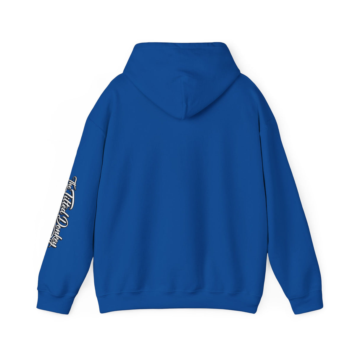 Tilted Donkey Graphic Hoodie — Fold a Lot Poker Design