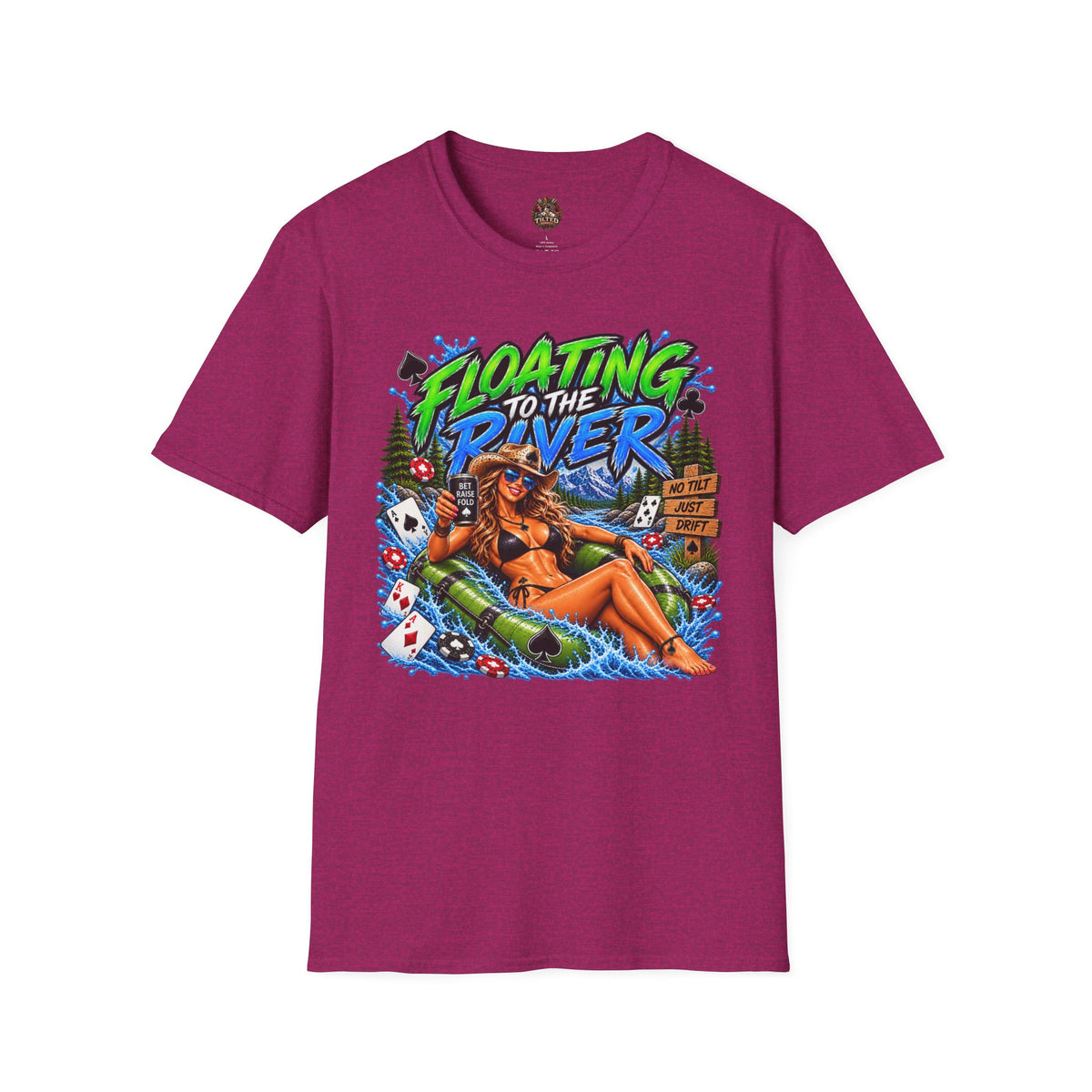 River Float T-Shirt — "Floating to the River"