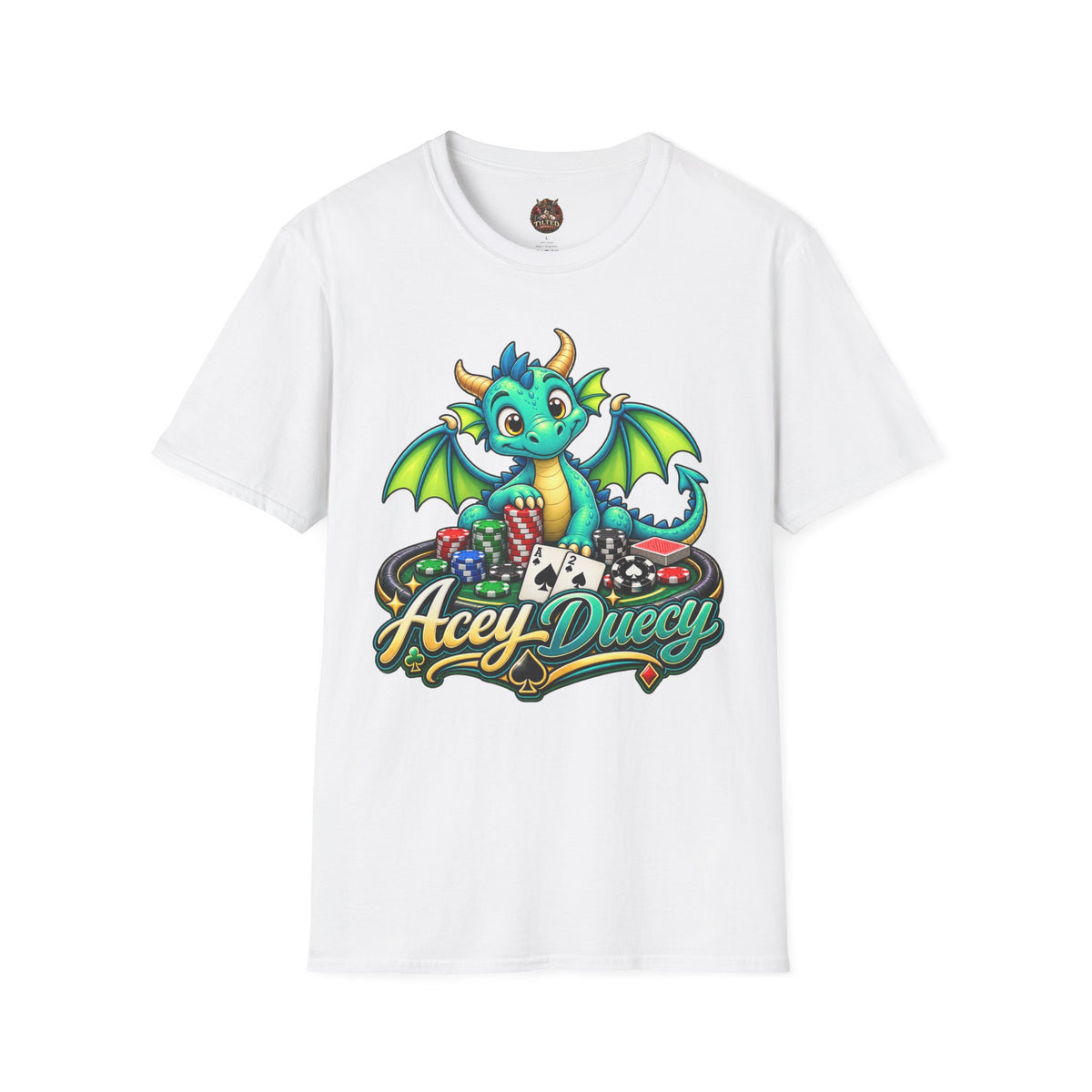 Acey Duecy Dragon T-Shirt – Cute Card Graphic Tee