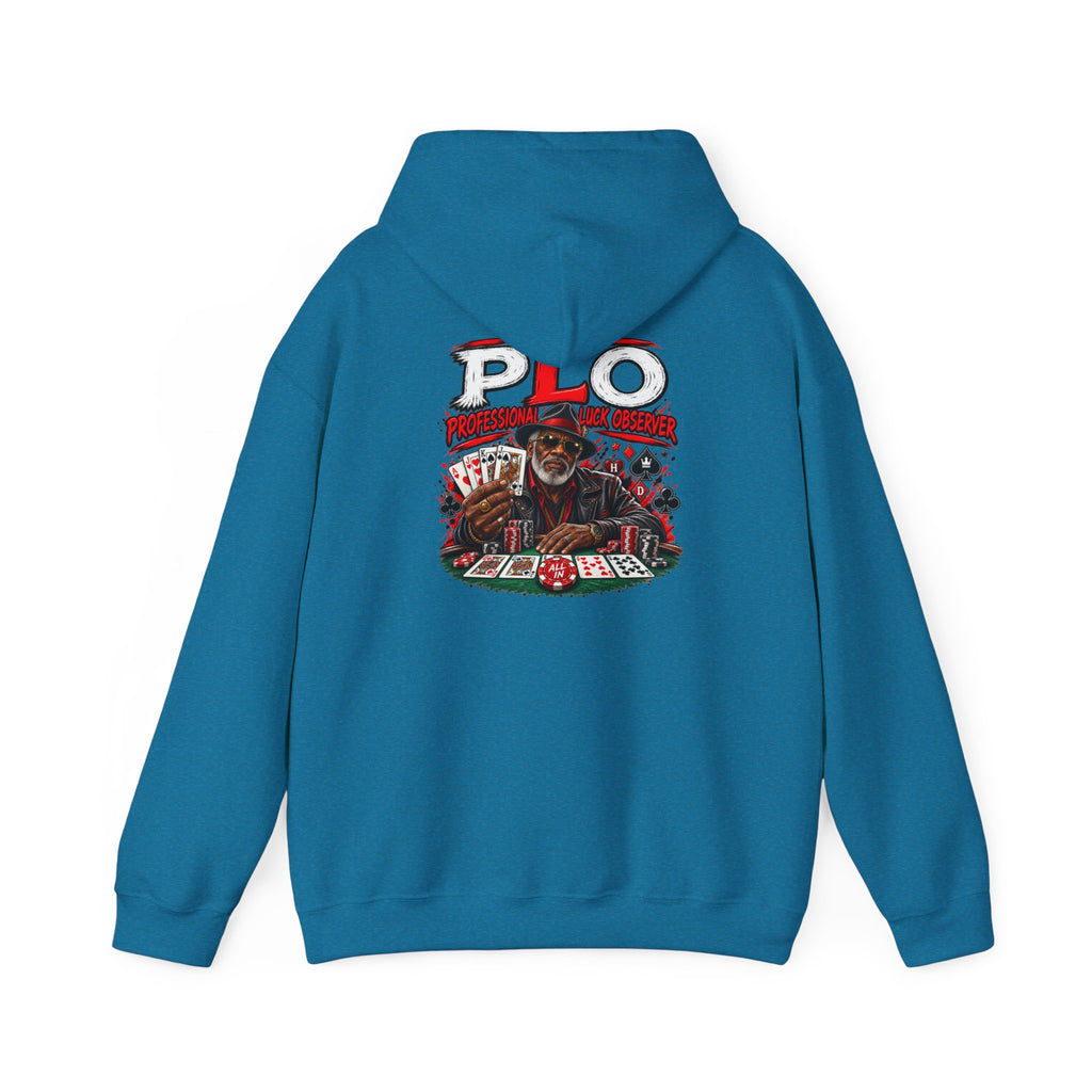 P.L.O. Poker Night Hoodie — Vintage Old-head Graphic Hooded Sweatshirt