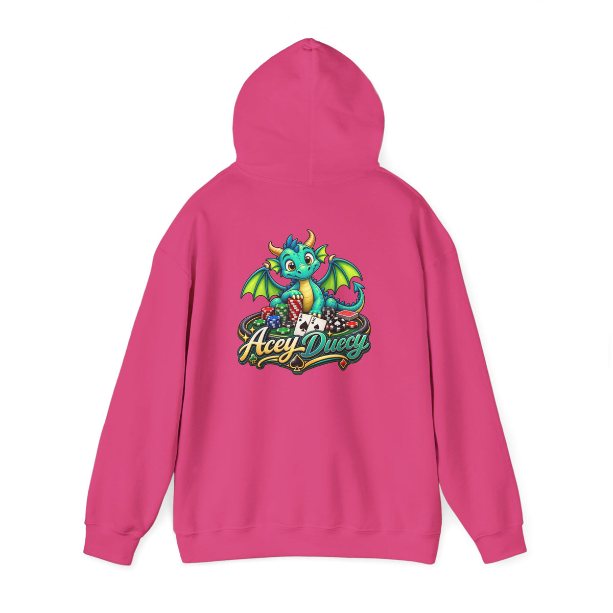 “Acey Duecy” Graphic Green Dragon Poker Pullover