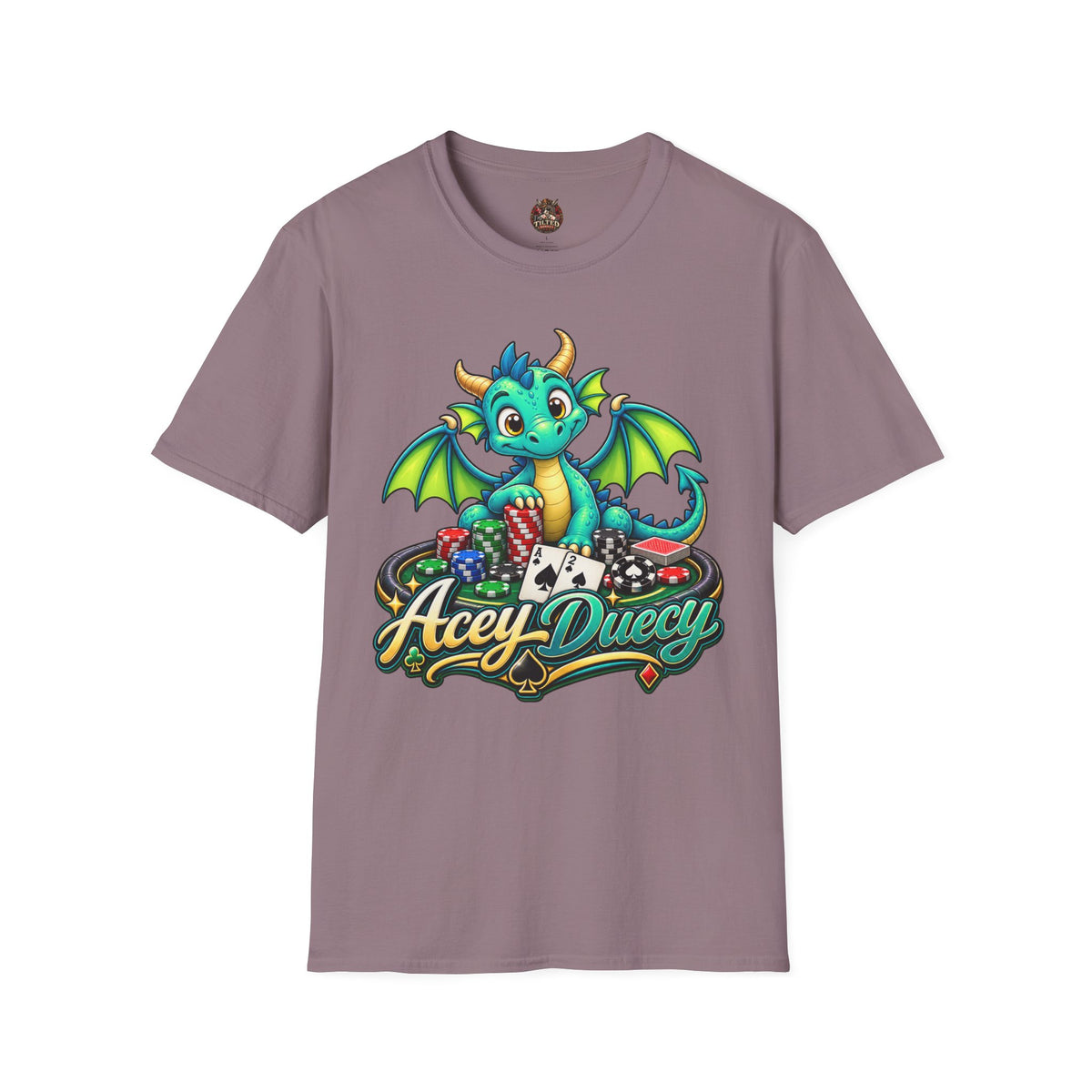 Acey Duecy Dragon T-Shirt – Cute Card Graphic Tee