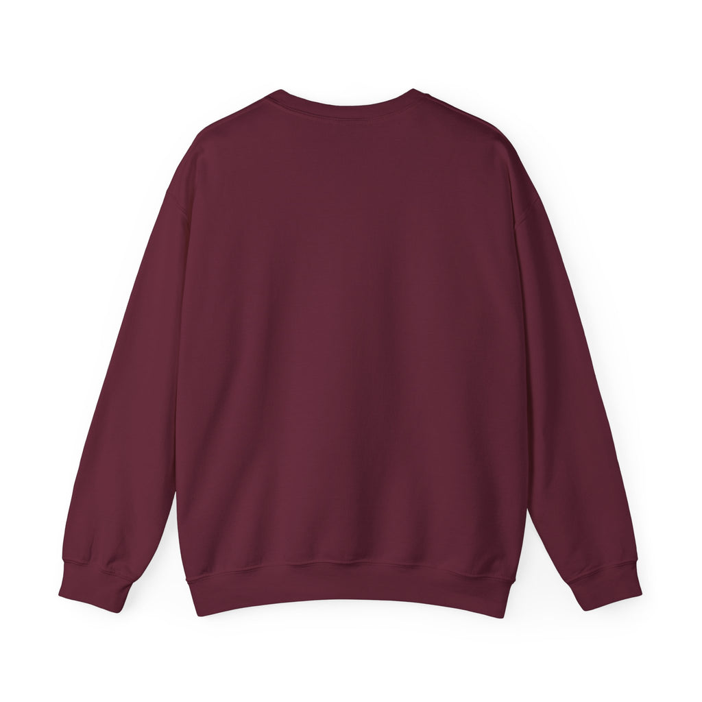 Crewneck Sweatshirt — "Floating to the River" Retro Tube & Poker Graphic