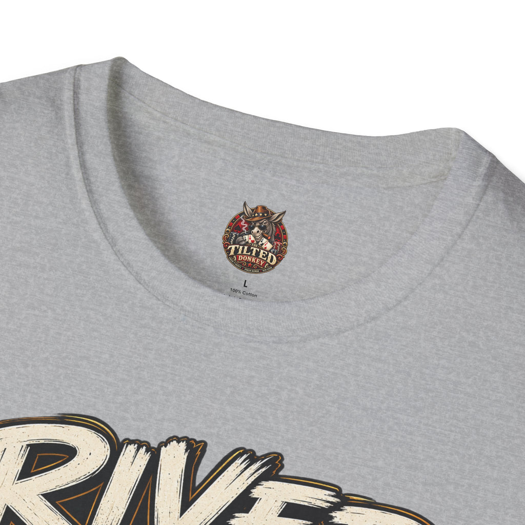 River Rat T-Shirt — 'River Rat' Graphic Tee with Playing Cards (Read It. Feel It. Take It.)