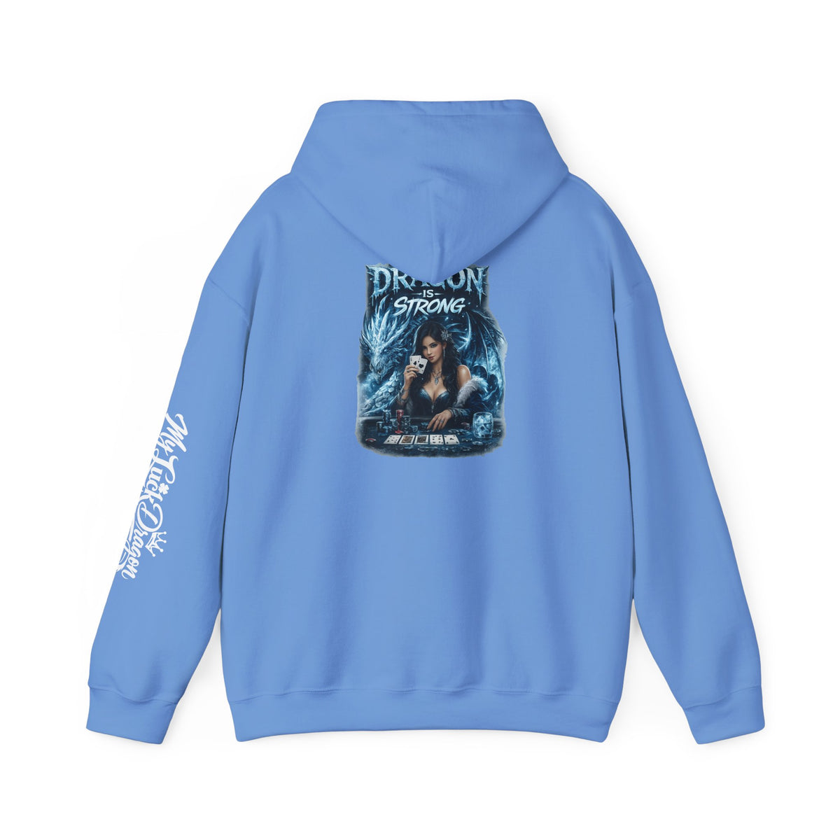 Dragon Strong Graphic Fantasy Dragon Poker Sweatshirt