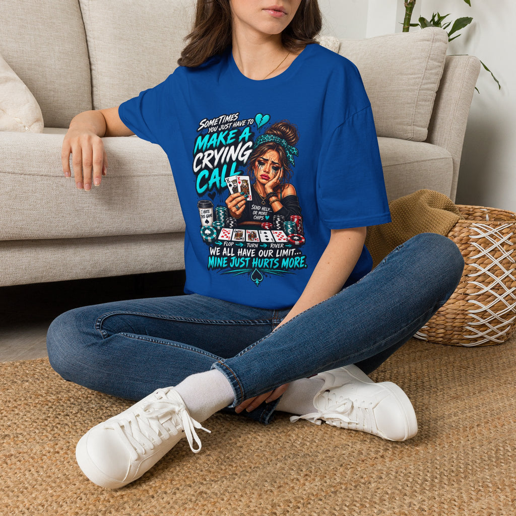 Crying Call Graphic Poker Tee