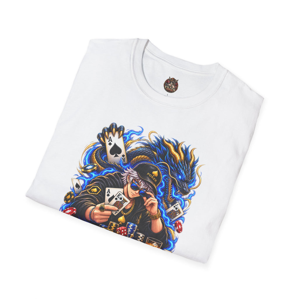 Poker 'Never Fold' T-Shirt — Graphic Card Shark Tee