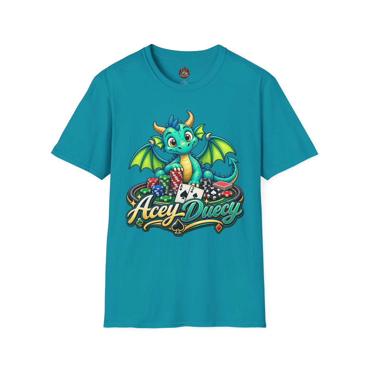 Acey Duecy Dragon T-Shirt – Cute Card Graphic Tee