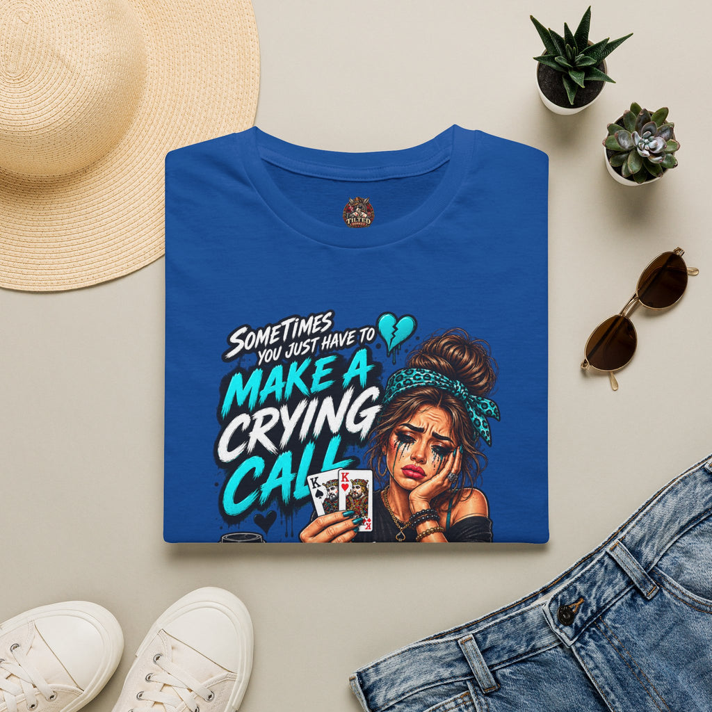 Crying Call Graphic Poker Tee