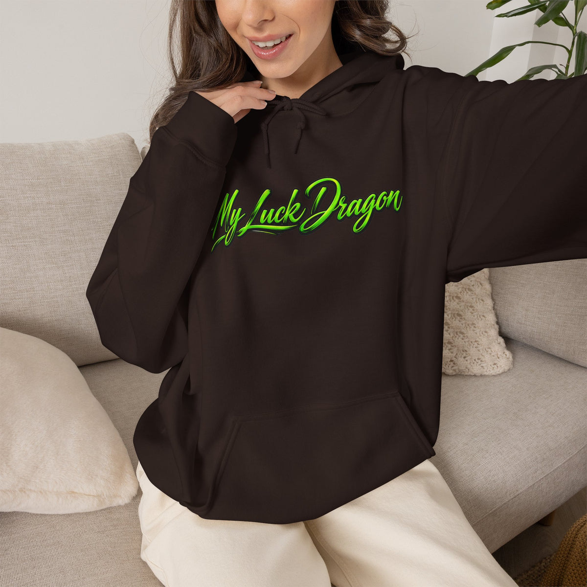 “Acey Duecy” Graphic Green Dragon Poker Pullover