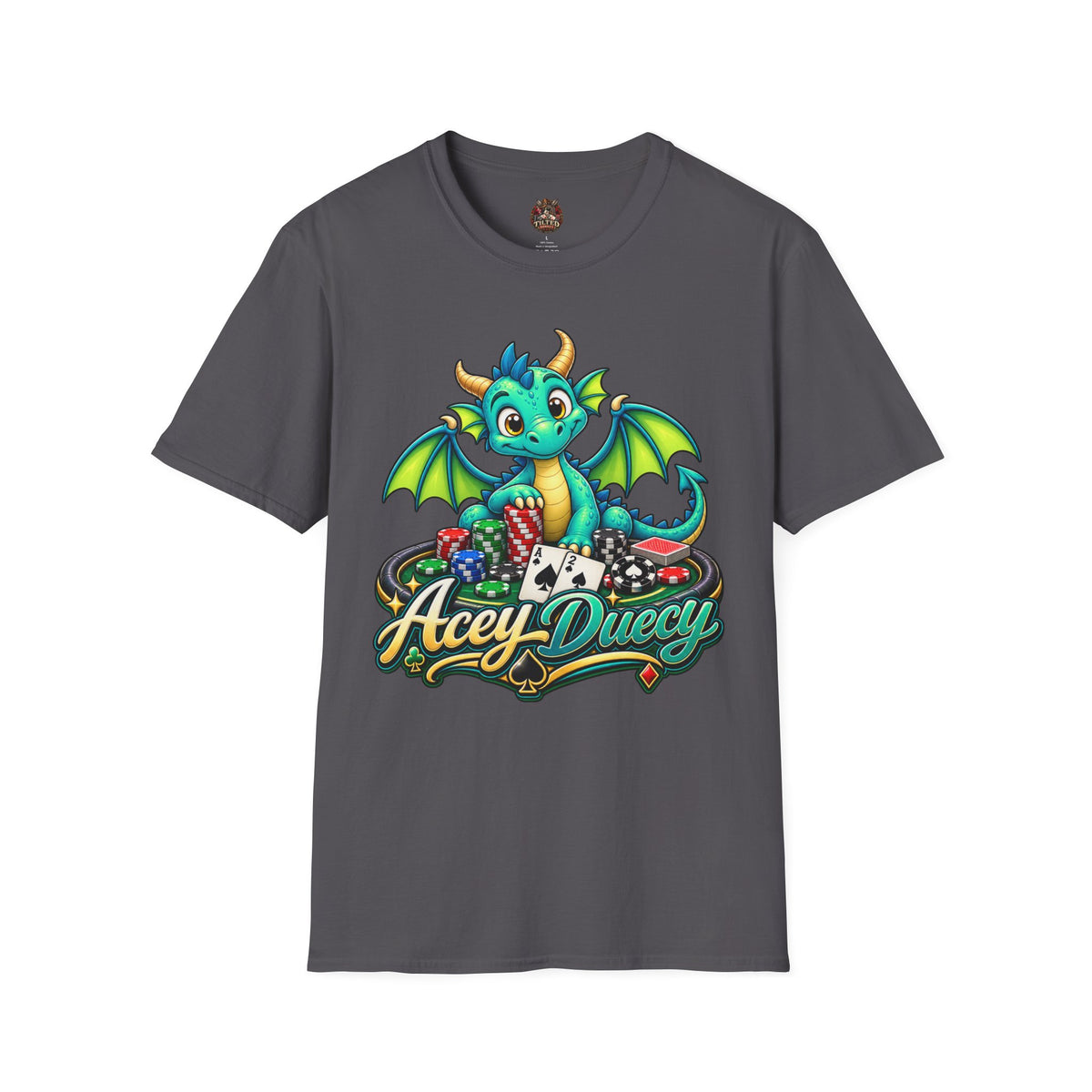 Acey Duecy Dragon T-Shirt – Cute Card Graphic Tee