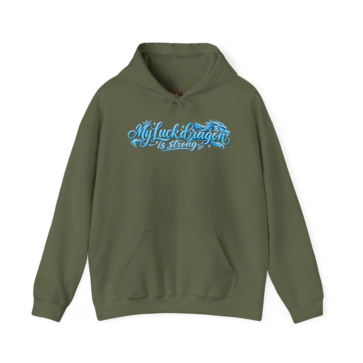 Dragon Poker Graphic Hoodie — “My luck dragon is strong”