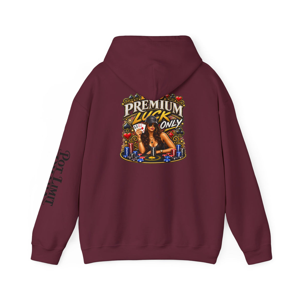 "Premium Luck Only" PLO Hoodie —Graphic Sweatshirt
