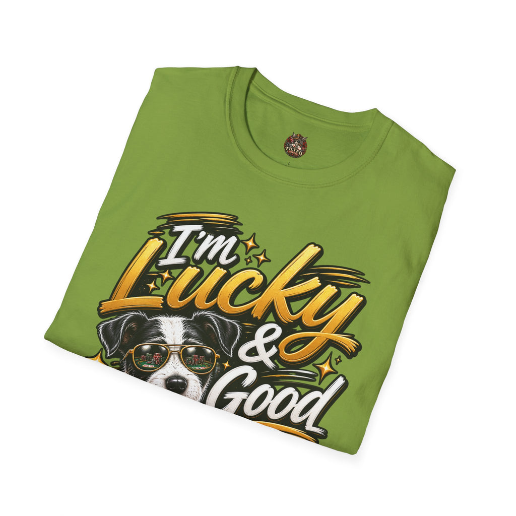 I'm Lucky & Good — Poker Puppy Graphic T-shirt