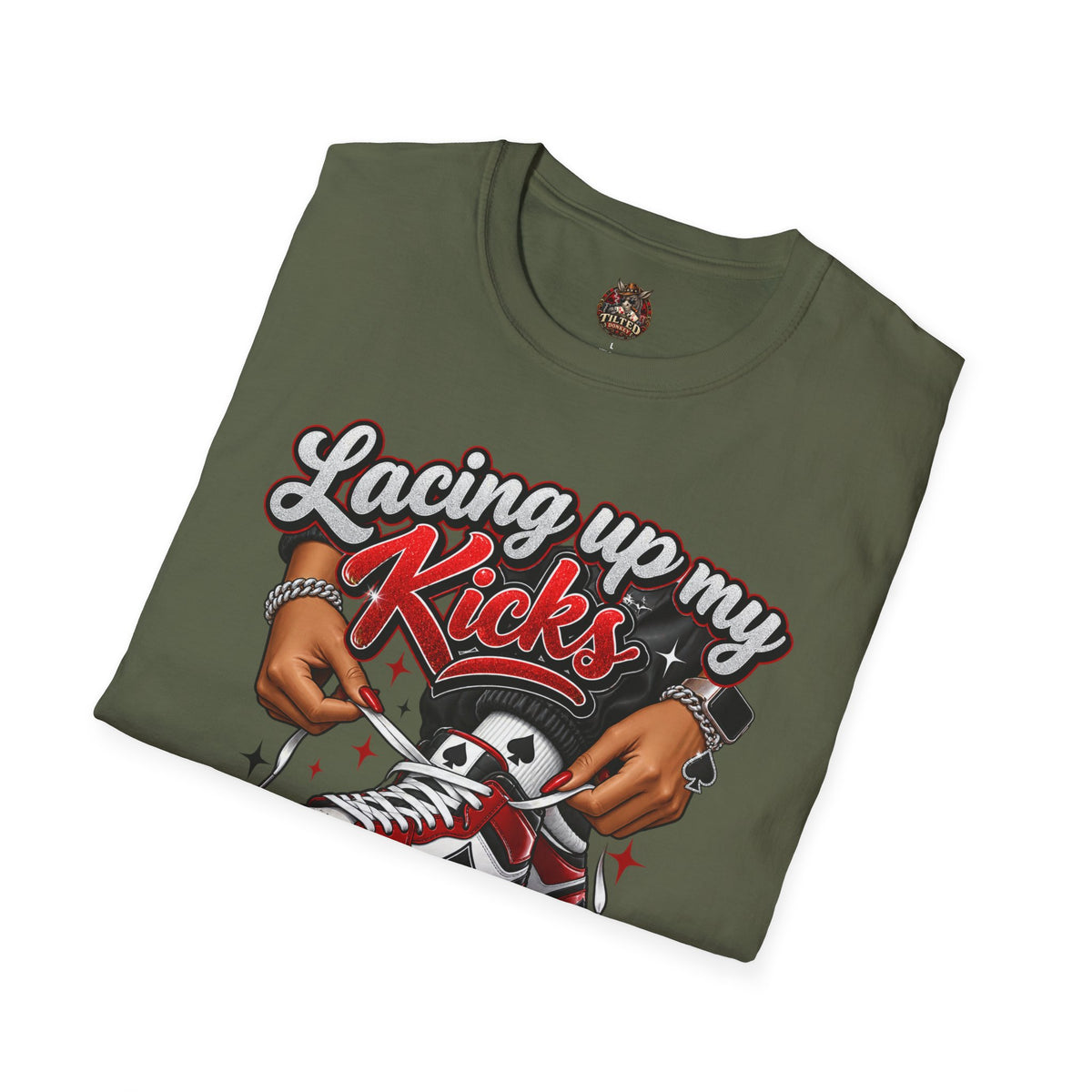 Sneakerhead T-Shirt — "Lacing Up My Kicks" Graphic Tee