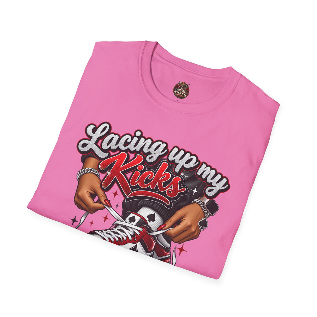 Sneakerhead T-Shirt — "Lacing Up My Kicks" Graphic Tee