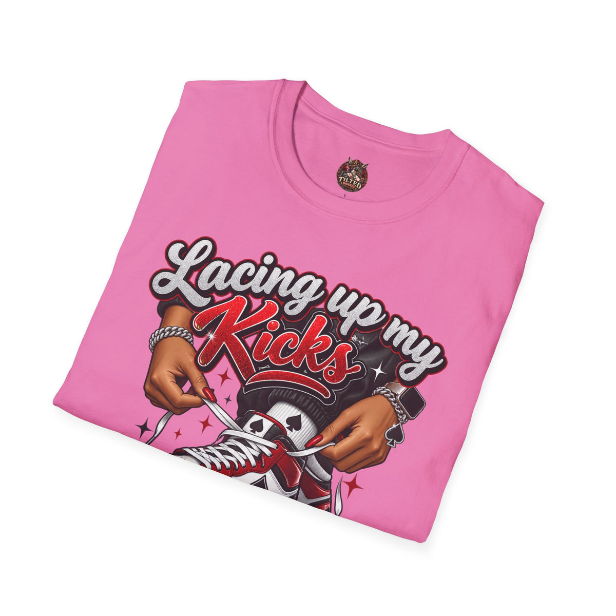 Sneakerhead T-Shirt — "Lacing Up My Kicks" Graphic Tee
