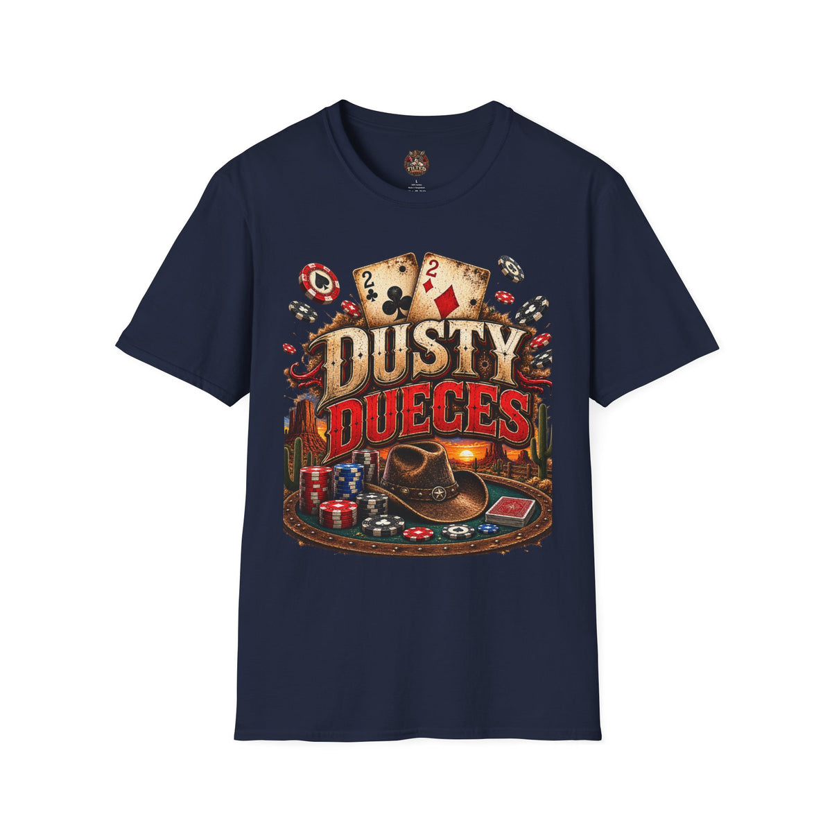 Dusty Deuces Vintage Poker T‑Shirt