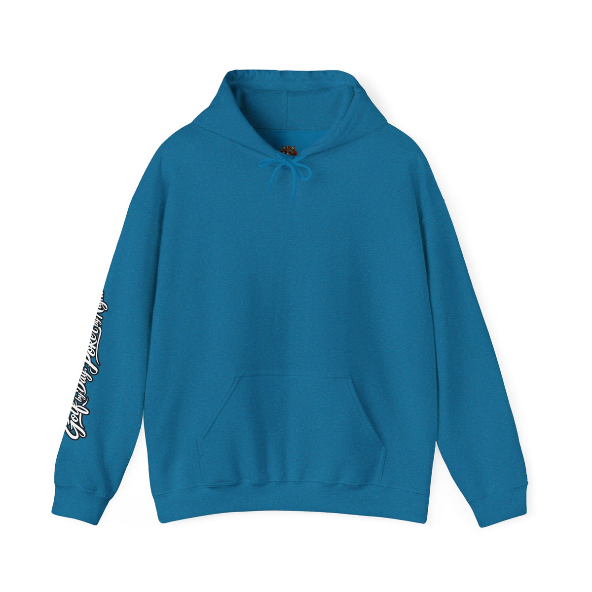 Golf Caddy/Poker Donkey Hoodie — Graphic Sleeve Script