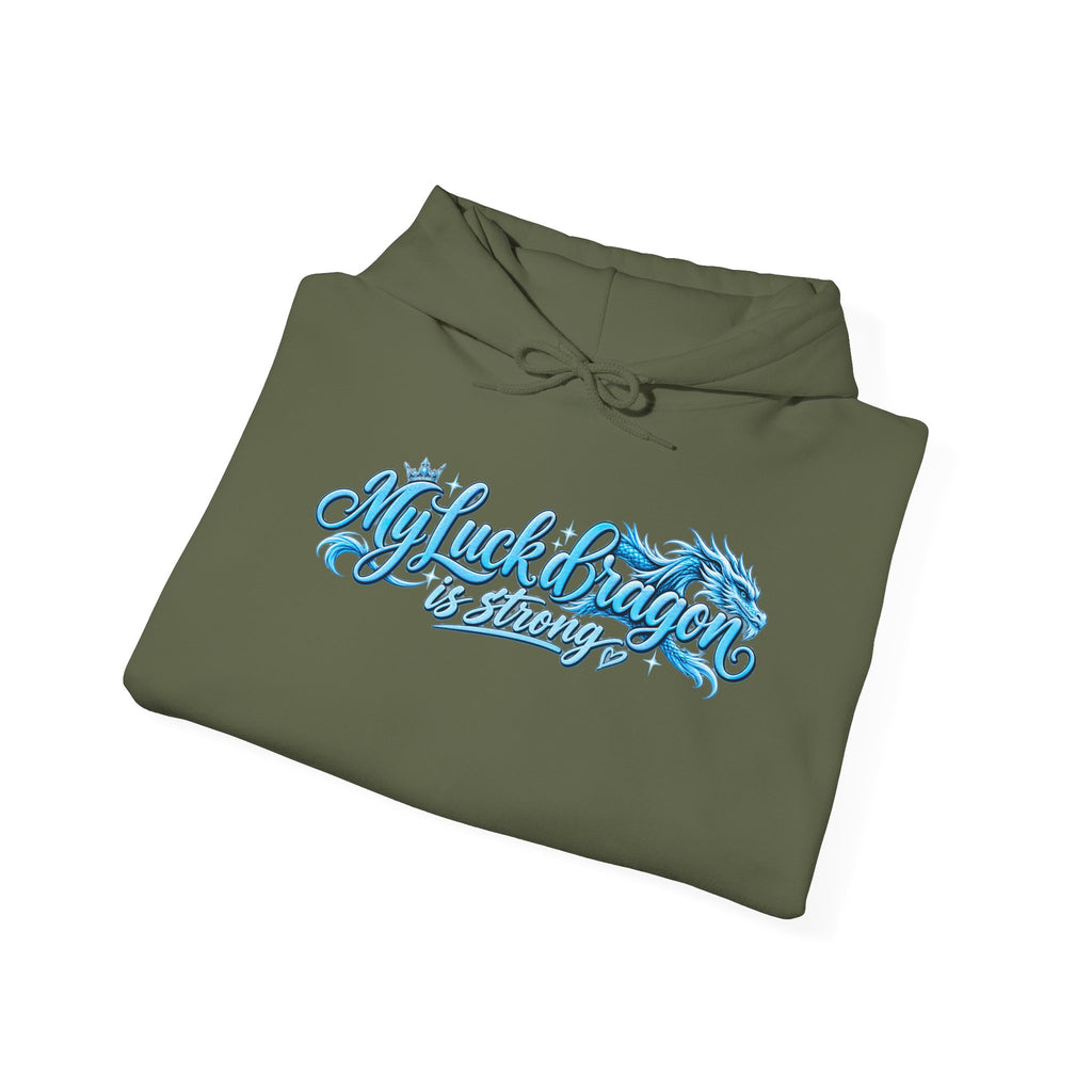 Dragon Poker Graphic Hoodie — “My luck dragon is strong”