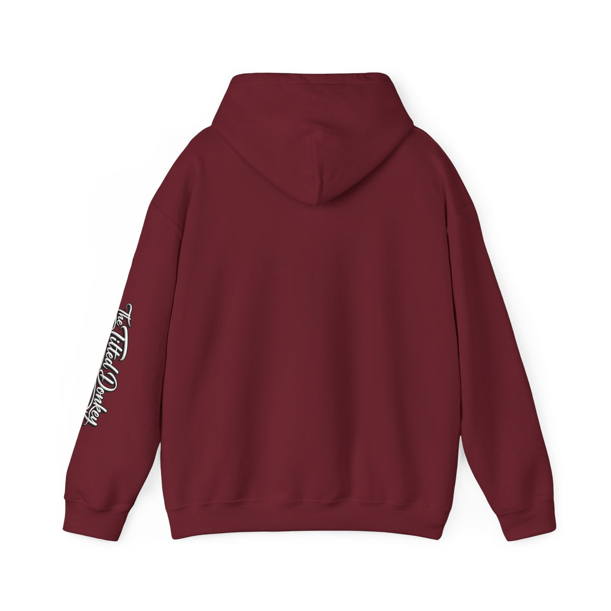 Tilted Donkey Graphic Hoodie — Fold a Lot Poker Design