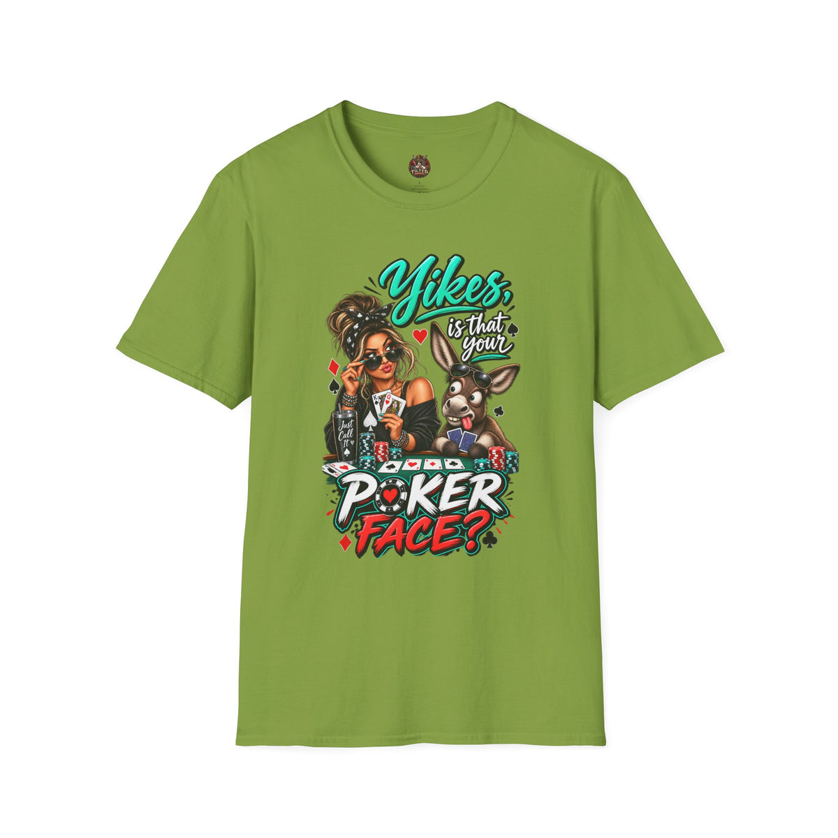 Poker T‑Shirt — "Yikes, Is That Your Poker Face?"