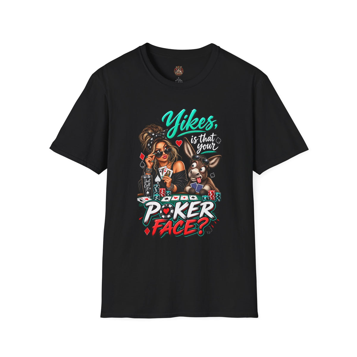 Poker T‑Shirt — "Yikes, Is That Your Poker Face?"
