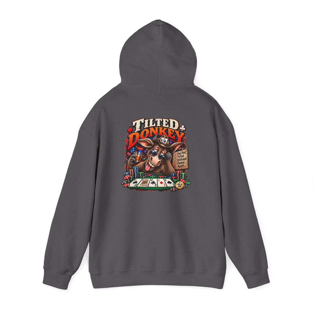 The Tilted Donkey Hoodie – Vintage Poker Donkey Graphic Pullover