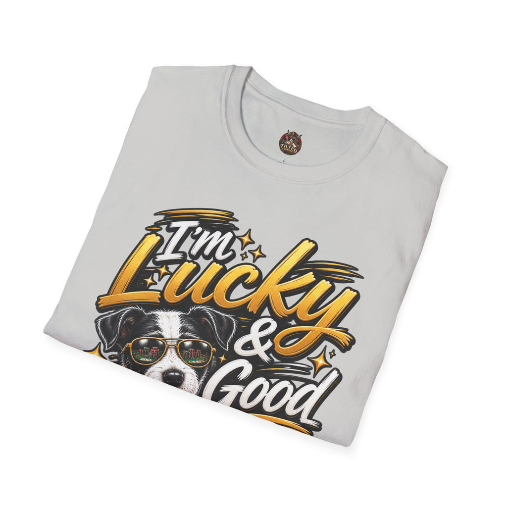 I'm Lucky & Good — Poker Puppy Graphic T-shirt