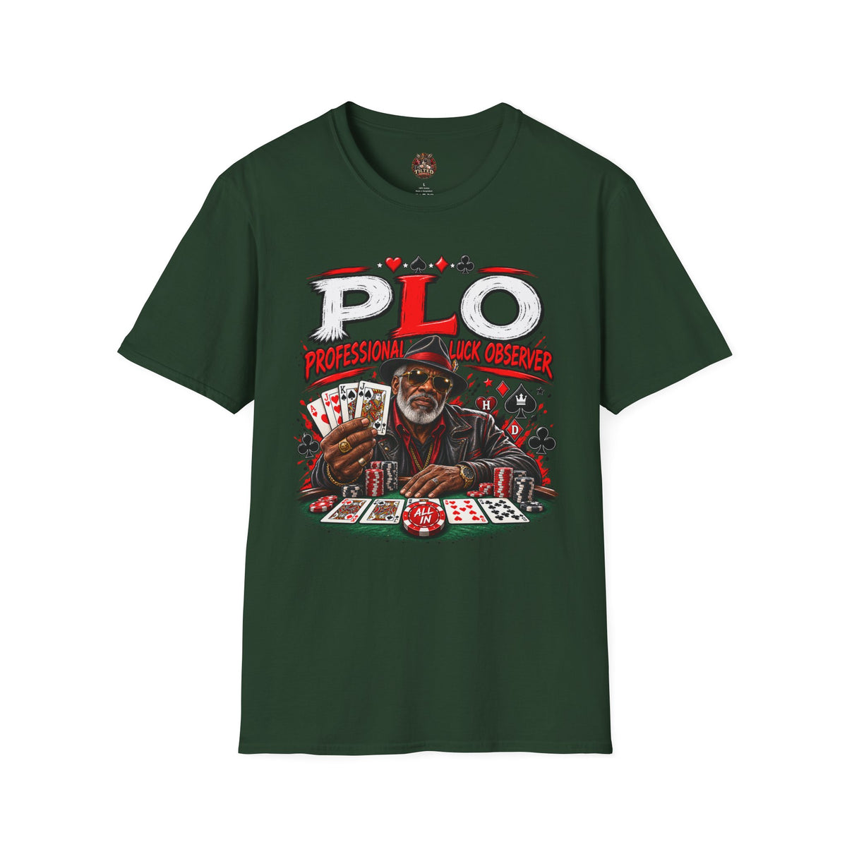 PLO Poker Dealer Graphic T-Shirt