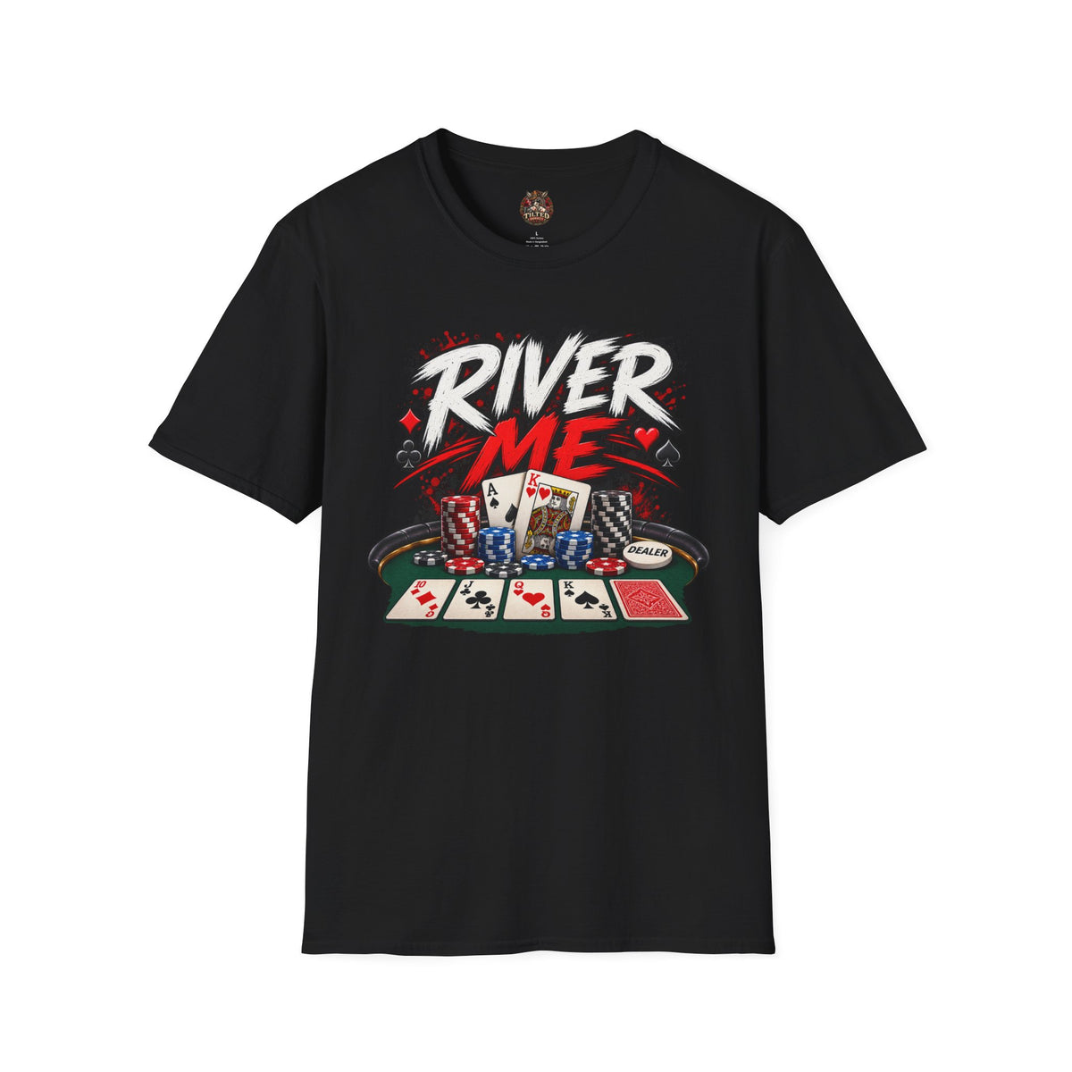 River Me Poker T-Shirt — Retro Graphic Tee