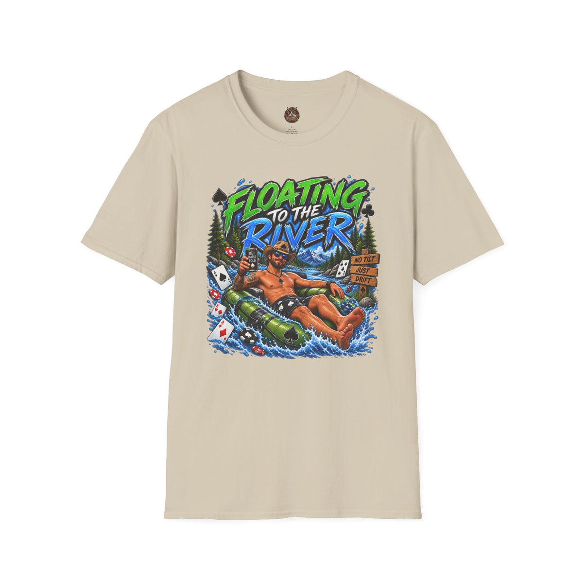 "Floating to the River" Poker Graphic Tee
