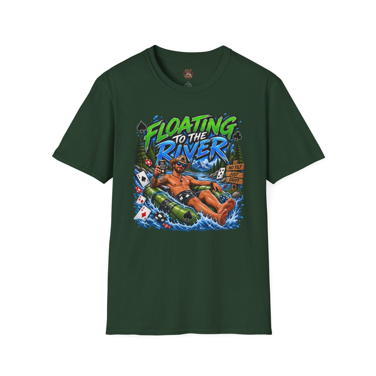 "Floating to the River" Poker Graphic Tee