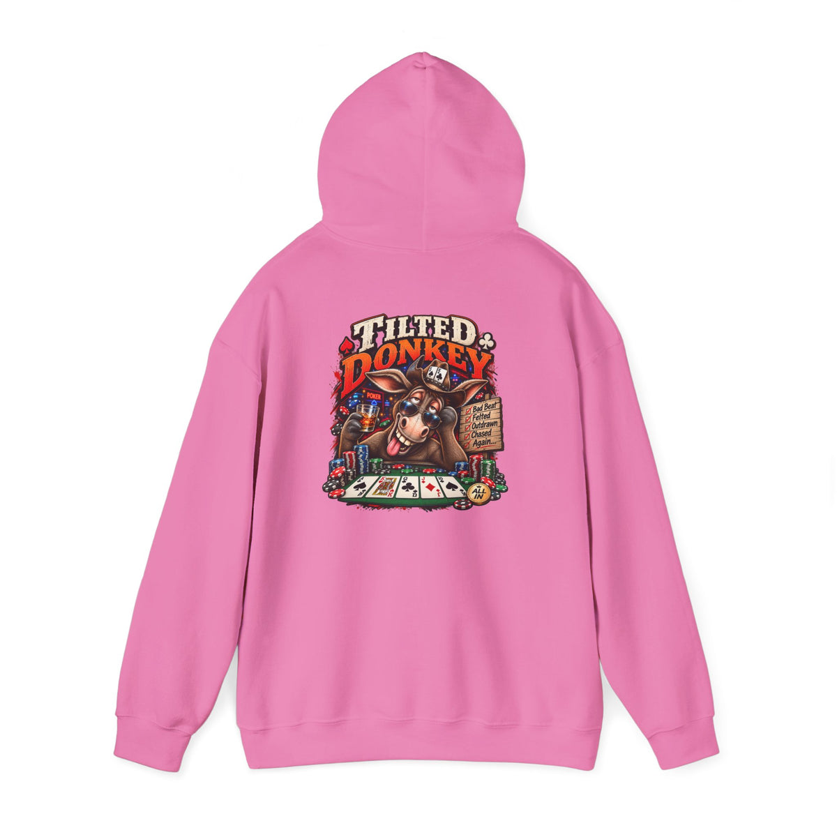 The Tilted Donkey Hoodie – Vintage Poker Donkey Graphic Pullover