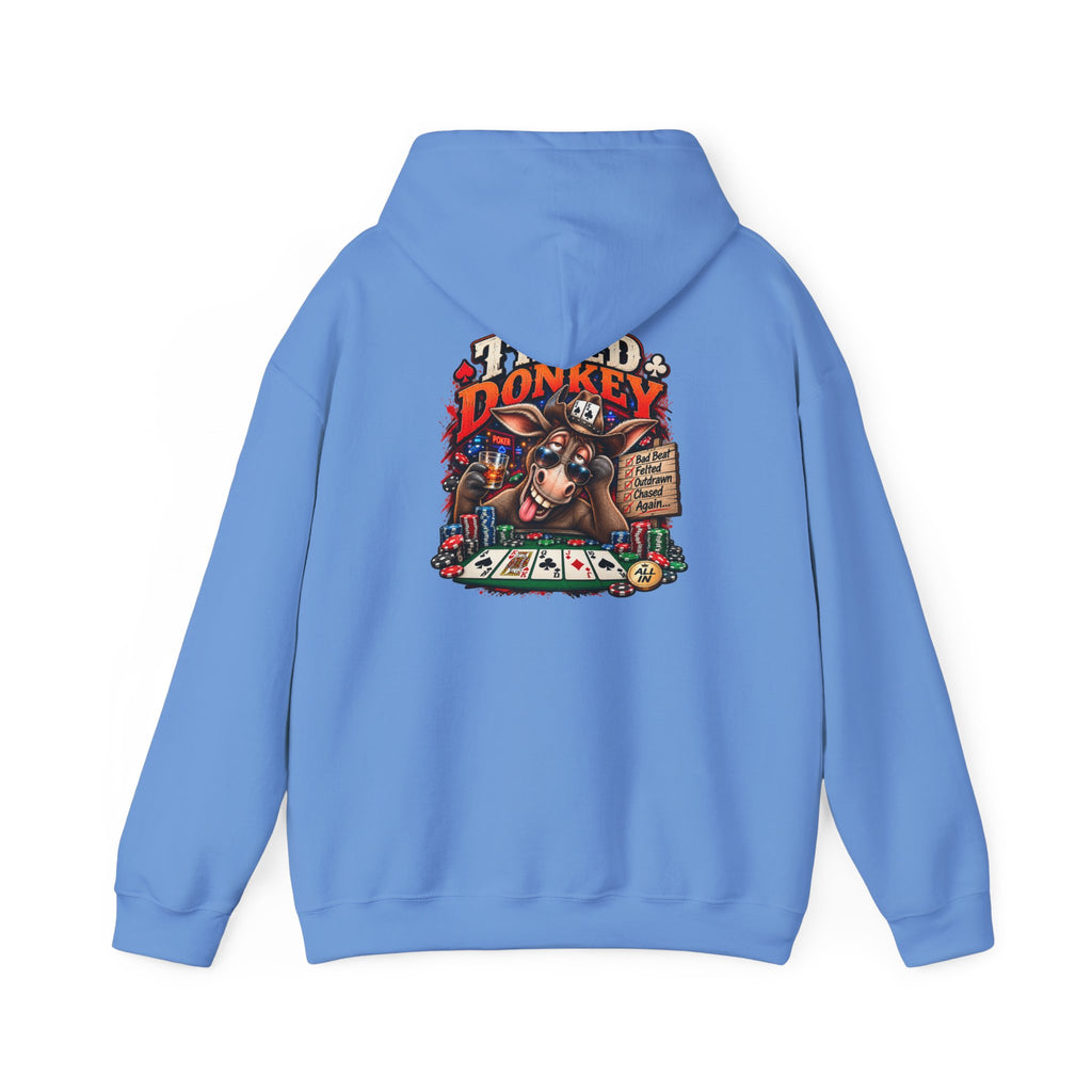 The Tilted Donkey Hoodie – Vintage Poker Donkey Graphic Pullover