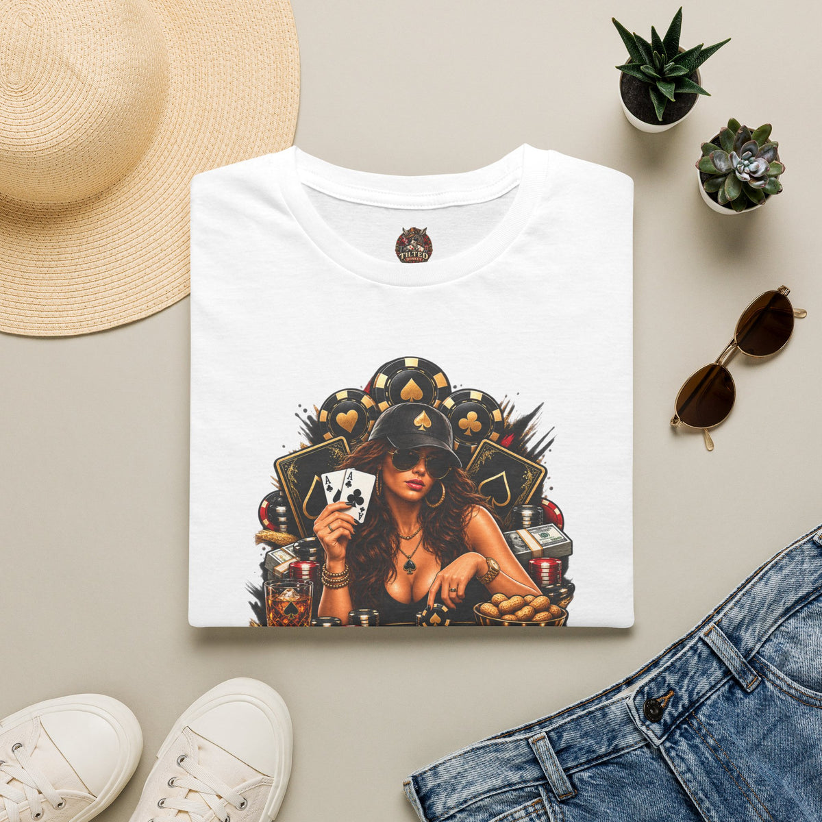 Poker Babe Tee – "I Got The Nuts"