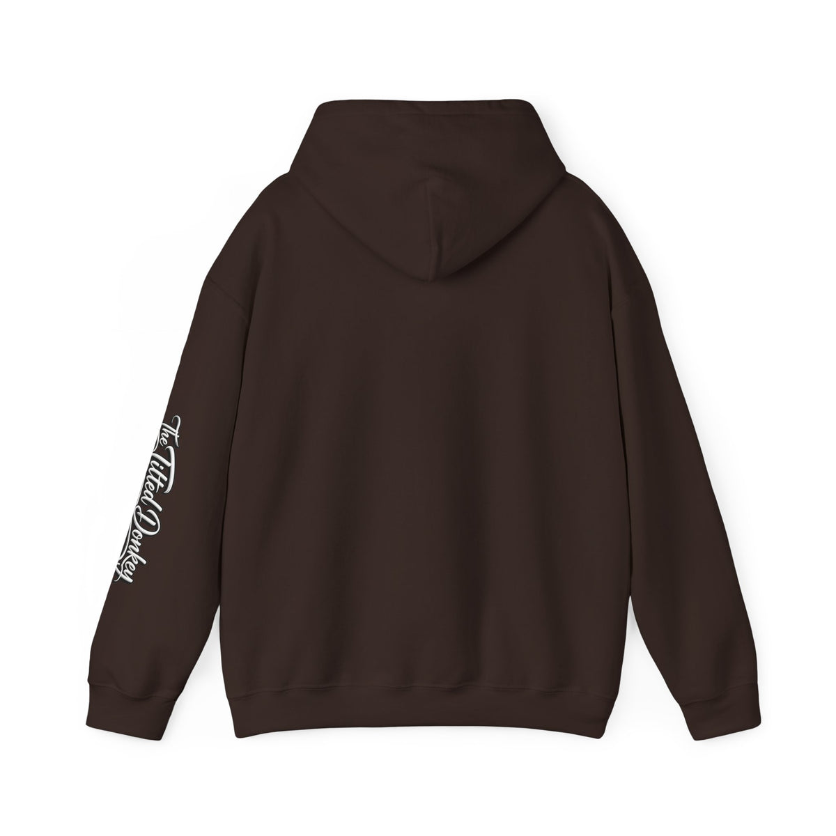 Tilted Donkey Graphic Hoodie — Fold a Lot Poker Design