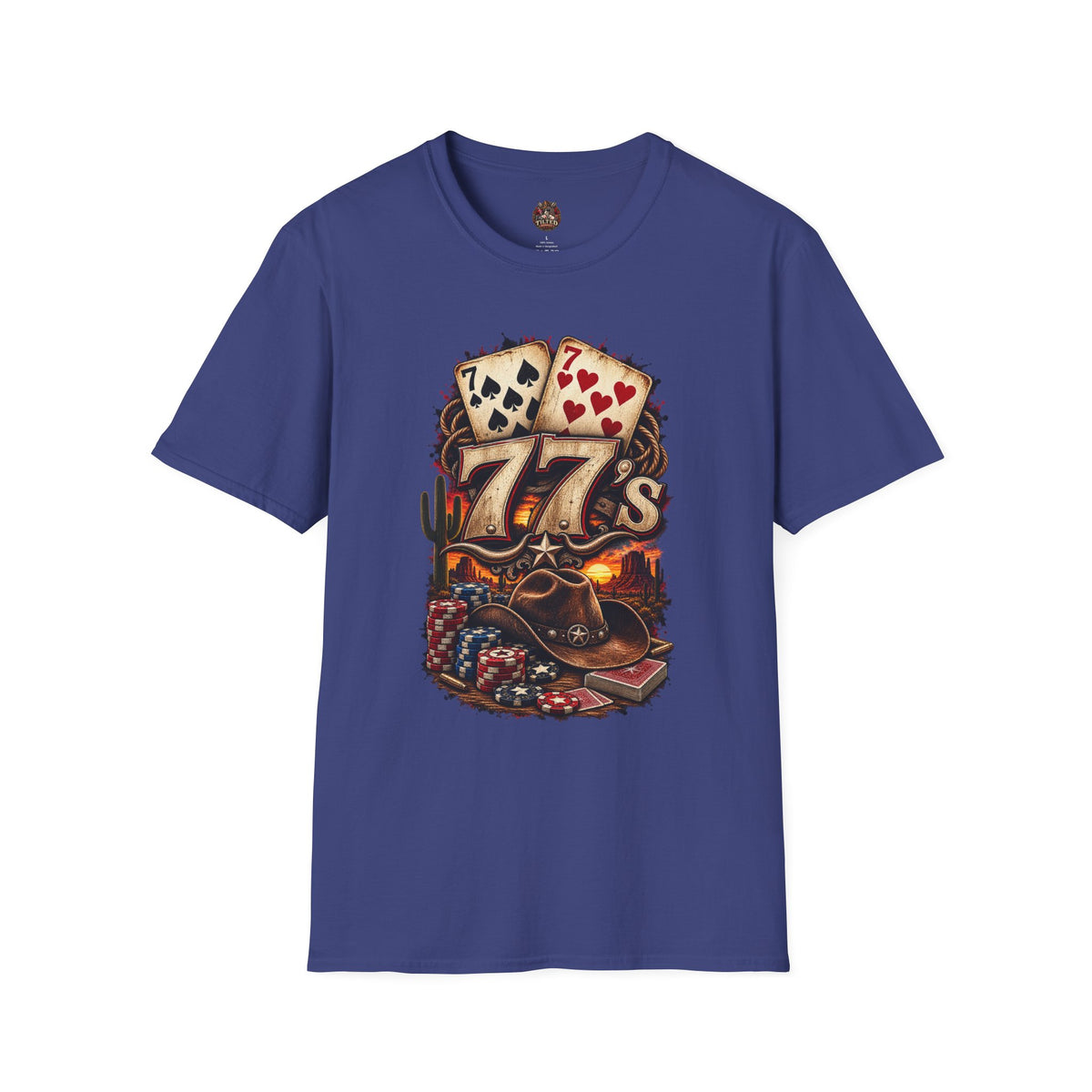 Lucky 7s — Vintage Poker Cards Tee