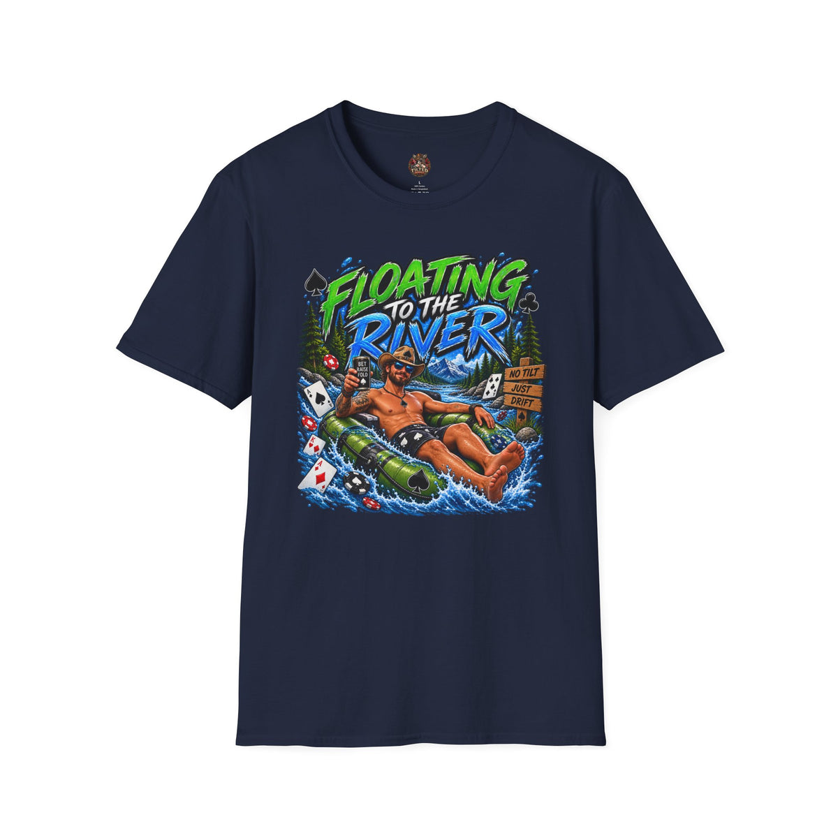 "Floating to the River" Poker Graphic Tee