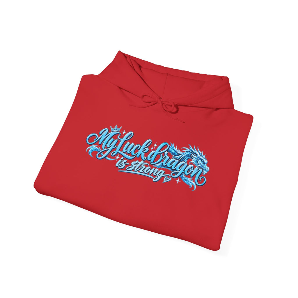 Dragon Poker Graphic Hoodie — “My luck dragon is strong”