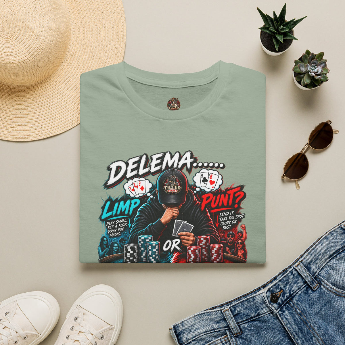 Poker Dilemma Graphic T-shirt