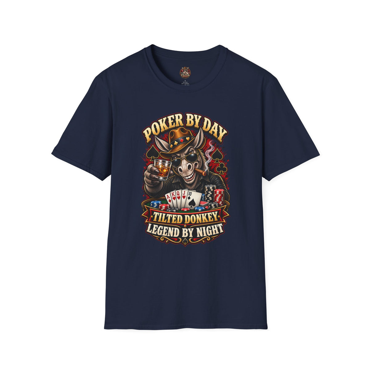 Tilted Donkey "Legend by Night" Poker T-shirt