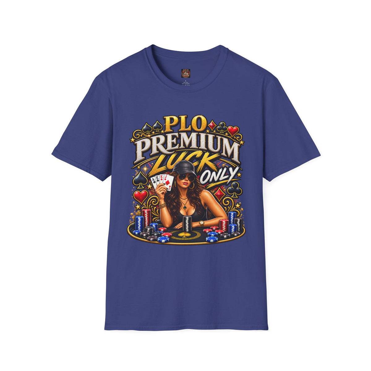 PLO Premium Luck T-Shirt — Poker Graphic Tee