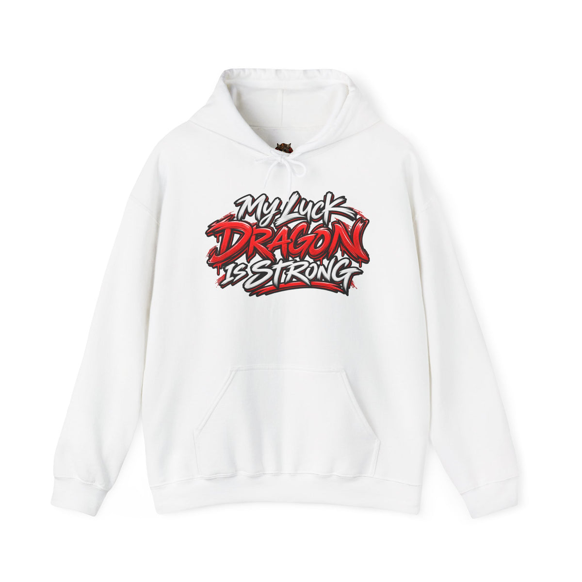 Dragon  Strength Hoodie — "My Luck Dragon Is Strong" Graphic POKER Pullover